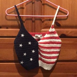 AE Americana Knot Flag Bralette